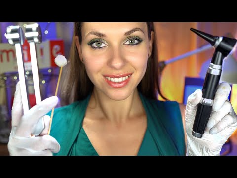 ASMR Ear Inspection, Cleaning, Otoscope, Hearing Test, Beep Test