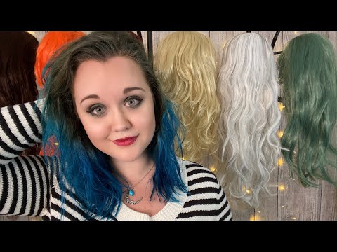ASMR Wig Show & Tell | Trying on, Repetition, Chill Ambiance, and Chatting about What's Coming Up!
