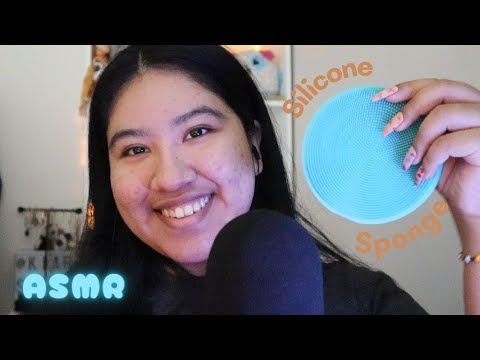 ASMR WITH MY FAVOURITE TRIGGER!! ✨ (silicone sponge)