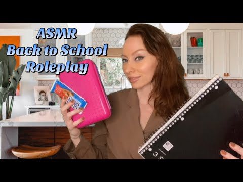 ASMR Back to School Roleplay - Encouraging Whispers | Tapping | Page Turning