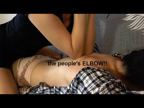 ASMR Back Massage w. THE PEOPLE’S ELBOW!! 💪 Sweet Relief!! (Natural Sounds with a Storm Brewing)
