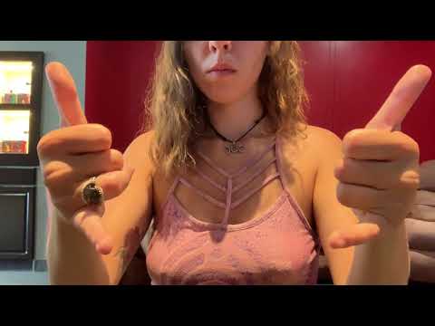 ASMR Hand Movements w/ Relaxing Music & Chirping