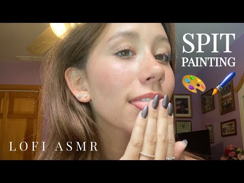 ASMR | SPIT PAINTING (FAST AND CHAOTIC)