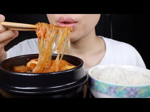 ASMR Dinner With Me | Kimchi-jjigae and a bowl of rice are all you need 🤤