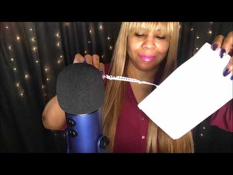 ASMR Tingles Paper Tearing Ripping Gum Chewing Mouth Sounds