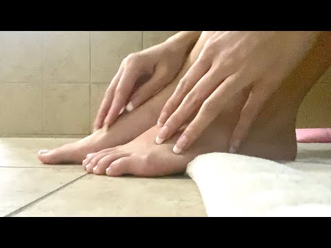 ASMR Scratching Sounds - Feet, Legs, Hands, Arms + Lotion