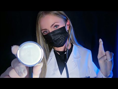 ASMR Doctor Gives Breathing Exercises to Help You Sleep (3h, Stethoscope, Counting, Doctor Roleplay)