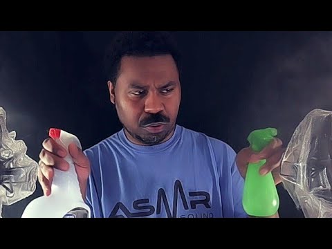 ASMR - Voice & Water 💧 Spraying & Shaking (Aggressive)