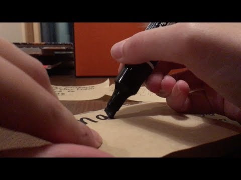ASMR Message To ASMR Viewers (Marker Writing Sounds, Paper Crinkles)