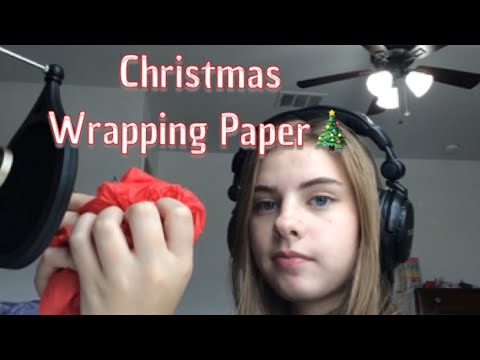 ASMR||Christmas Wrapping Paper and Rambling🎄