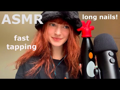 ASMR ~ Long Nail Tapping on my Birthday Gifts! (+ whispers)