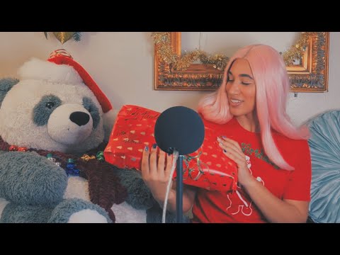 🎁 ASMR Opening YOUR Christmas Gifts! | wrapping sounds + soft spoken + crunching sounds