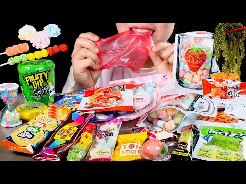 ASMR 유행 불량식품, 젤리 먹방 | Most Popular Gummy Candy | 설곤약, 라티아오, 바다포도