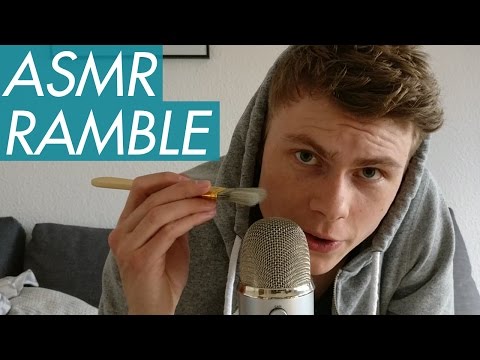 ASMR - Close Up Whispered Ramble & Mic Brushing