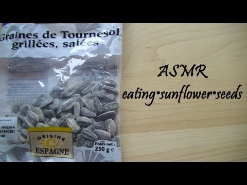 ♥ASMR♥ eating•sunflower•seeds
