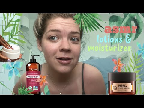 summer asmr 🌴☀️🧴{favorite lotions & moisturizers + bottle tapping sounds}