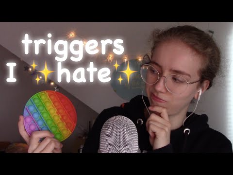 Doing ASMR triggers I dislike 🌈🌸 (fast and aggressive, spit painting, follow the light...)