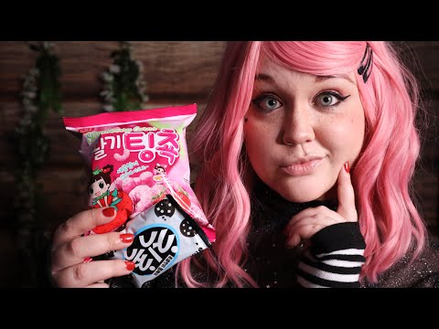ASMR Snack Shop Roleplay 😋 International Sweets and Treats (Crinkles, Unboxing Try Treats!)