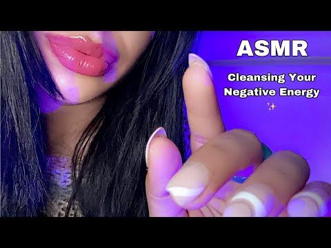 ASMR~ Plucking Your Negativity & Anxiety w/ Mouth Sounds & Personal Attention