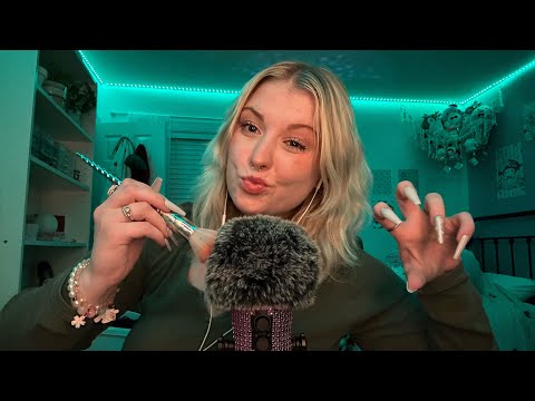 ASMR Mic Triggers! Mic Scratching, Tapping, and Brushing + Fully Mic Cover and Bugs🐛🩷 Day 5🎄✨