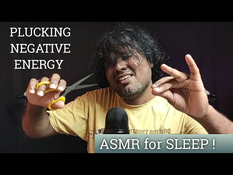 ASMR Sleep Plucking Negative Energy
