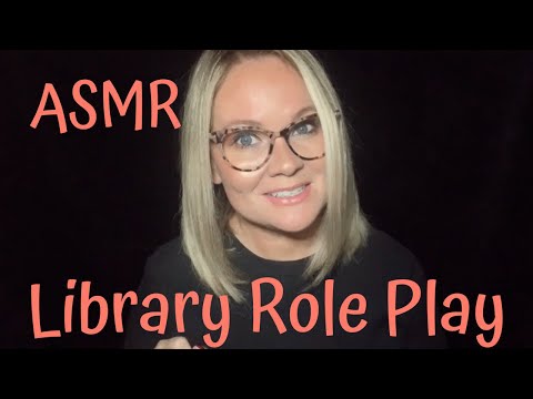 ASMR Library Role Play 📚Soft Speaking, Typing, Tapping