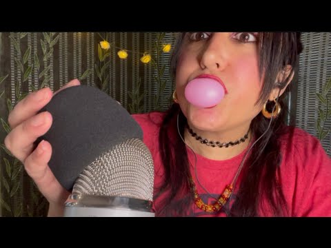 Super Satisfying | ASMR Mic Pumping and Twirling | Gum Chewing & Blowing 💞