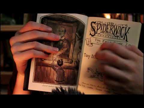 ~ ASMR ~ Going through The Spiderwick Chronicles ~ Book Sounds ~