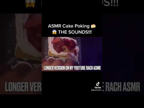FOOD ASMR Cake 🍰 Poking With My Finger | Oddly Satisfying Squishy Sounds