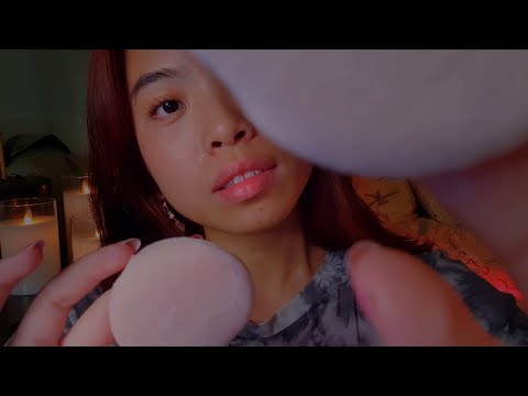 ASMR Brushing You To Sleep 🌙 Slow Full Face Covering Brushing with Soft Layered Sounds (No Talking)