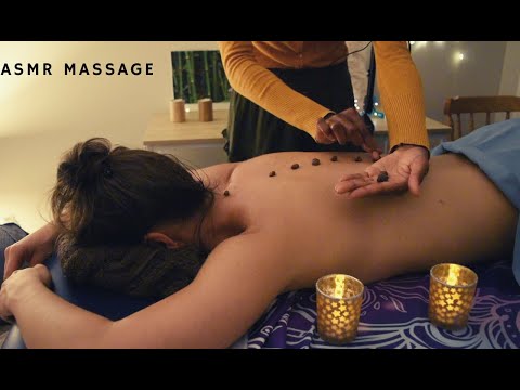 ASMR Fr 🧘‍♀ MASSAGE ET TRAITEMENT ANTI-STRESS🧘‍♀ NATURAL OIL Back massage
