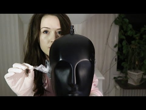 ASMR Crinkle sounds || Wrapping your ears in plastic, latex gloves and more