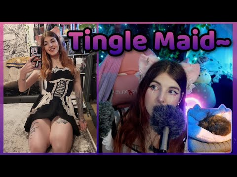 ASMR | Tingle Maid Session~ (Kisses, fluffy scratches & ear massage)