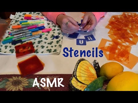 ASMR Request/Stencils/Crafts/Plastic Crinkles/Paper Crinkles/writing(No talking)
