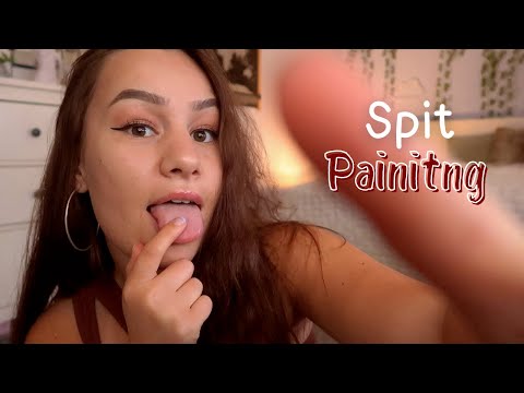 [ASMR] Spit Painting You 👩🏻‍🎨🎨 | Mouth Sounds, Personal Attention..| ASMR Marlife