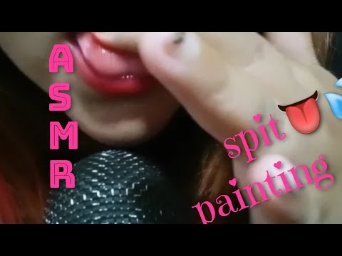 ASMR - SPIT PAINTING 👅💦 /El ultimo del 2023😂