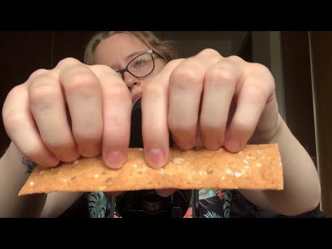 Breaking Up Flatbread Crackers ASMR (Crunchy Sounds)