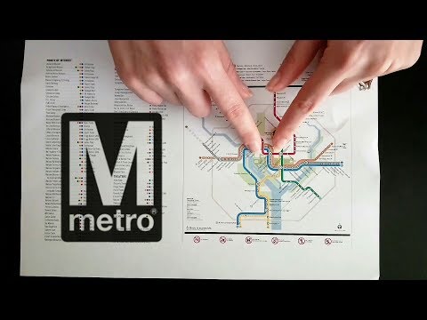 ASMR Washington DC Metro Map ☀365 Days of ASMR☀