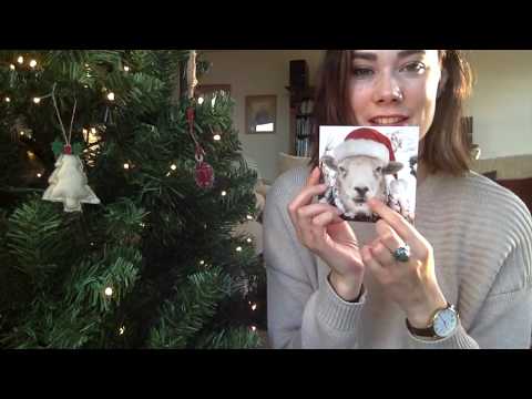 ASMR christmas cards 2017 show and tell (whispered)