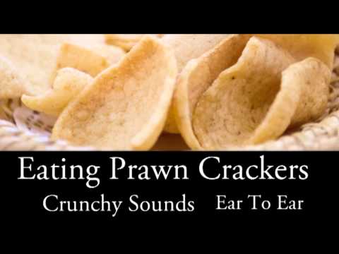 Binaural ASMR Eating Prawn Crackers, Ear To Ear l Crunchy Sounds