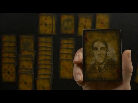 ASMR Solitaire with H. P. Lovecraft "Necronomicon" Deck