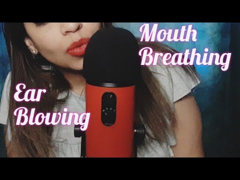 ASMR Ear blowing & Mouth Breathing