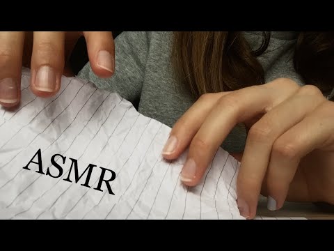 ASMR- paper organising & wrinkled paper sounds