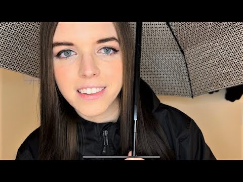 Helping you out of a rain storm (ASMR) 🌧☔ | Rain sounds, personal attention