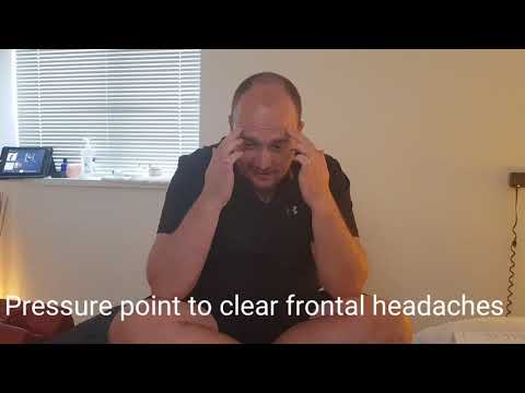 Pressure point to get rid of a headache