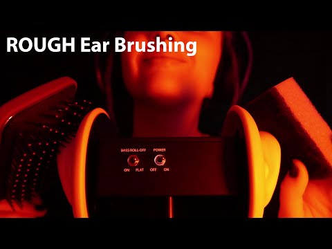 [ASMR] Rough Ear Brushing ~ Sponge, Spoolie And MORE Tingly Items On Your Ears 💤