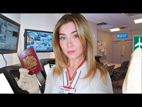 ASMR Airport Security Bag Check & Questioning ✈️