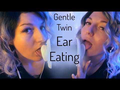 Gentle Twin Ear Eating 👅 Sensual Sweet Cleaning [Soft Rosie ASMR]