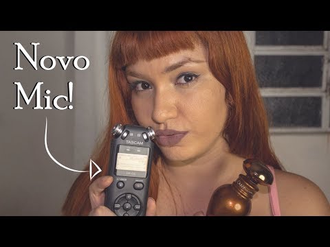 ASMR TASCAM 👂 Arrepios na Cabeça Aleatórios 👂 Testing New Mic