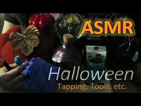 Halloween ASMR - Soft Talking, Tapping, Scratching, Gloves, Tools & More!
